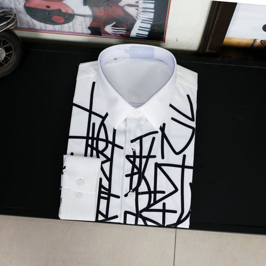 Camisa Estampada Ajustada para Hombre - Diseño Moderno - Image 3