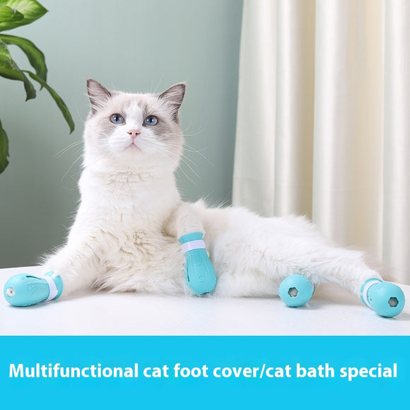 Protectores de Patas para Gatos - Cobertura Antirasguños para Baño