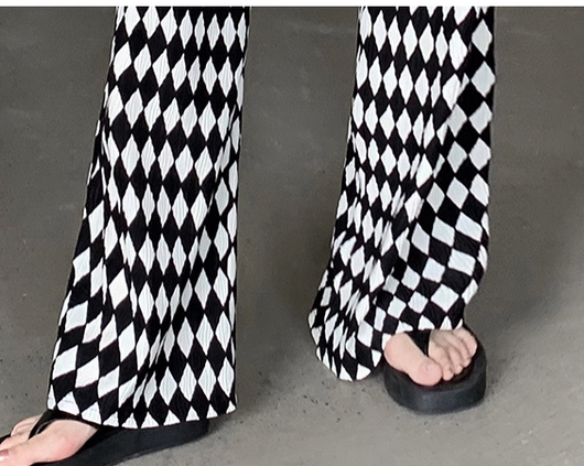 Pantalón Plisado Cintura Alta Efecto Adelgazante Pierna Ancha Tendencia - Image 17