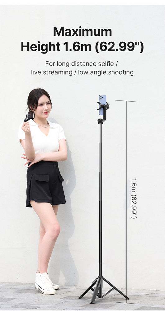 Palo Selfie SK 03 con Trípode 1.5m y Control Bluetooth Inalámbrico - Image 8