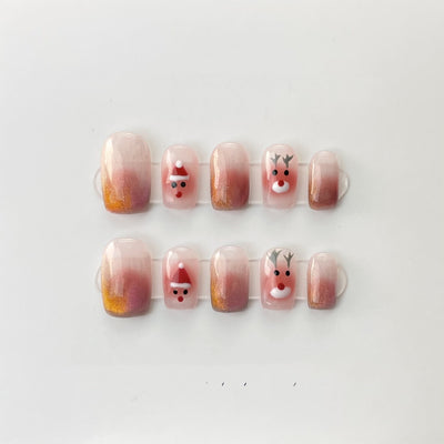 Parches de Uñas Adhesivos Efecto Ojo de Gato Removibles - Image 27