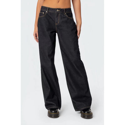 Jeans de Cintura Alta y Pierna Ancha Efecto Limpiador - Image 6