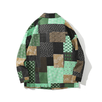 Camisa de Trabajo Manga Larga con Combinación de Colores para Hombre - Image 21
