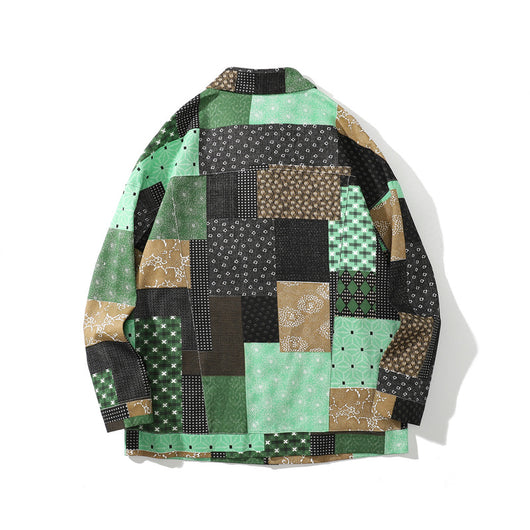 Camisa de Trabajo Manga Larga con Combinación de Colores para Hombre - Image 21