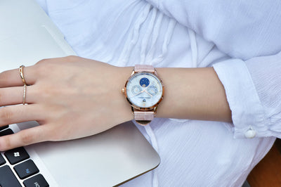 Reloj de Cuarzo para Mujer con Banda Rosa - Image 9