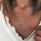 Collar Doble Árbol de la Vida con Ópalo Gota de Agua - Joyería Bohemia