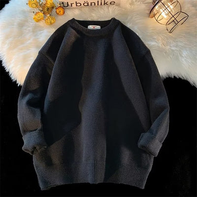 Suéter Holgado de Cuello Redondo para Hombre - Colección Primavera Otoño - Image 31