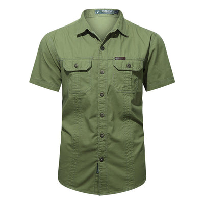 Camisa Militar de Verano Manga Corta para Hombre - Image 14