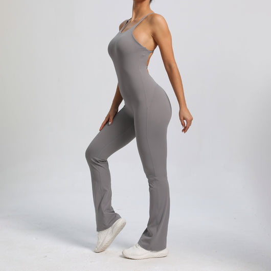 Jumpsuit Deportivo de Alta Intensidad con Tirantes Ajustables para Yoga - Image 4