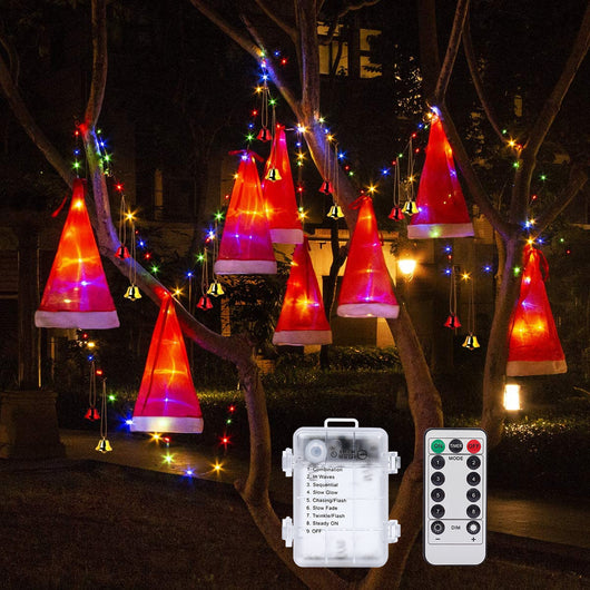 Sombrero Navideño Luminoso con 8 Campanas y Luz LED - Image 12