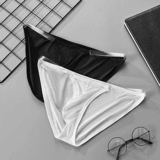 Bóxer Transparente Ice Silk Deportivo Hombre - Bajo Cintura Respirable Sexy