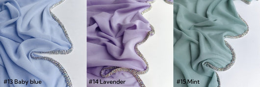 Pañuelo Diamante Ligero en Gasa - Colores Sólidos con Cobertura Total - Image 19