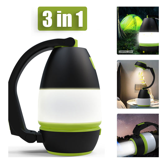 Lámpara LED 3 en 1 Multifuncional - Linterna de Emergencia Plegable para Camping y Auto