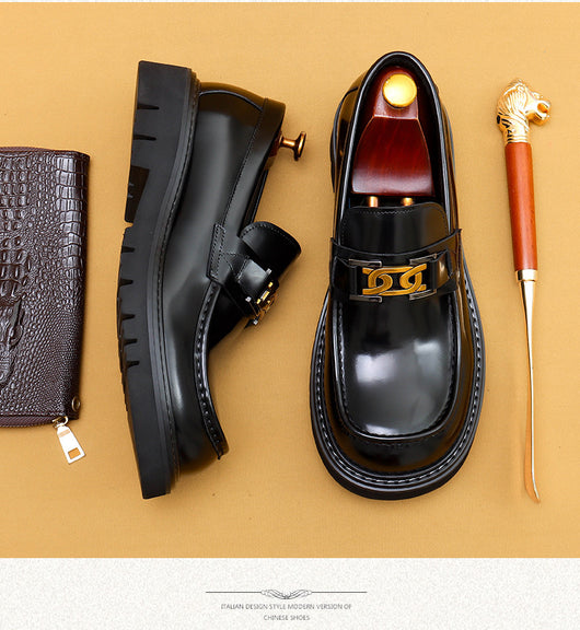 Zapatos de Cuero Lustrado para Hombre - Calzado Business Casual Ancho Elegante - Image 22