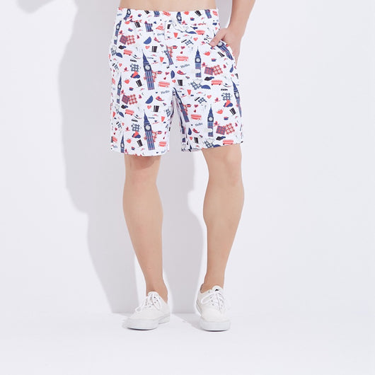 Pantalones de Playa Holgados Talla Grande con Estampado Digital - Image 8