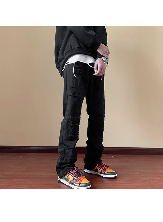 Pantalones Vaqueros Rotos Slim Bootcut para Hombre - Image 16
