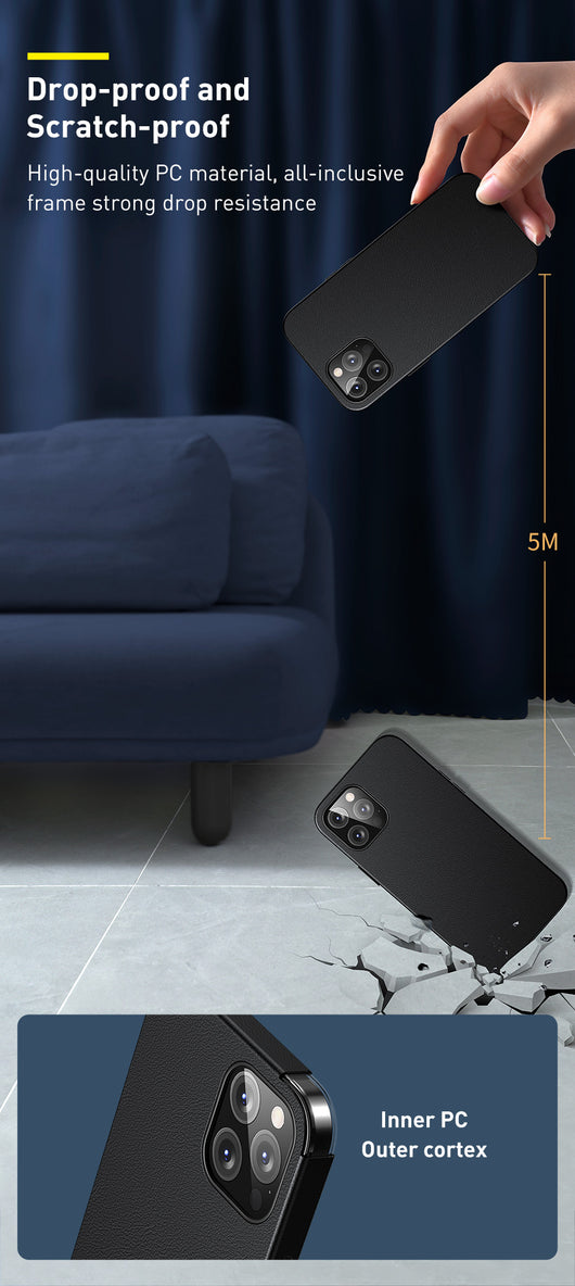 Funda de Cuero Magnética para iPhone 12 Mini Negro - Image 18