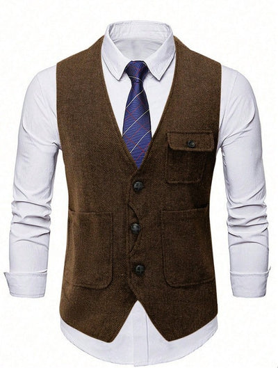 Chaleco Ejecutivo de Corte Clásico para Hombre - Image 5