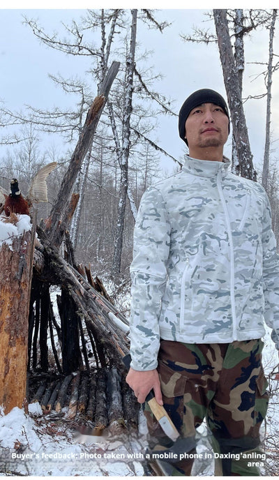 Abrigo Táctico Camuflaje Polar Impermeable para Hombre - Image 8