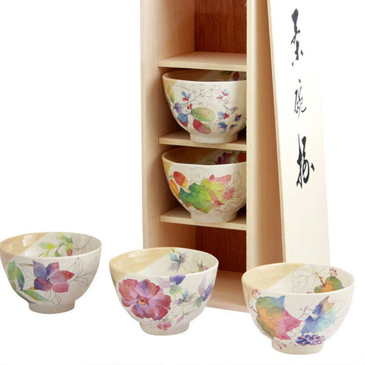Tazón de Cerámica Artesanal Mino-yaki Multicolor para Arroz y Sopa - Image 27