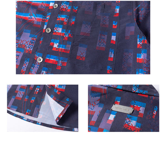 Chaqueta Camisa Suelta con Estampado y Mangas de Cinco Puntos - Image 12