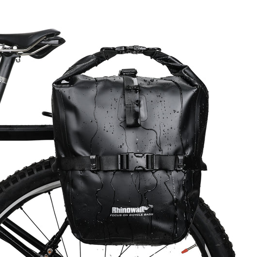 Juego de Alforjas Impermeables para Bicicleta - Canasta Delantera y Mochila Trasera - Image 21