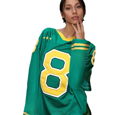 Playera Deportiva Suelta de Contraste de Color con Secado Rápido - Image 5