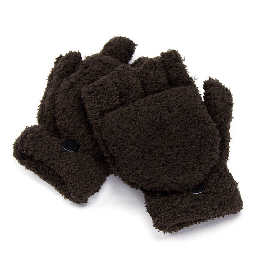 Guantes Mitones de Polar Coral con Dedos Libres para Escribir y Viajes - Image 6