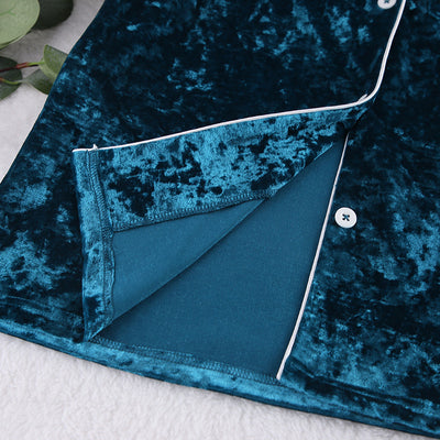 Pijama de Terciopelo Verde Diamondmax para Mujer - Image 37