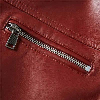 Chaqueta de Cuero para Motociclista con Forro Polar - Image 15