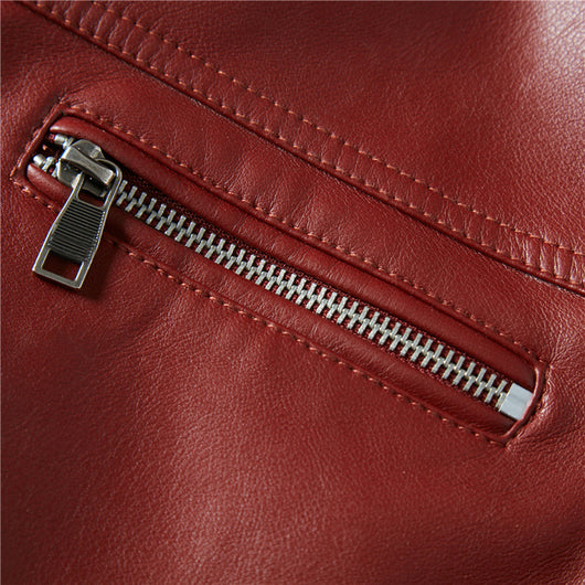 Chaqueta de Cuero para Motociclista con Forro Polar - Image 15