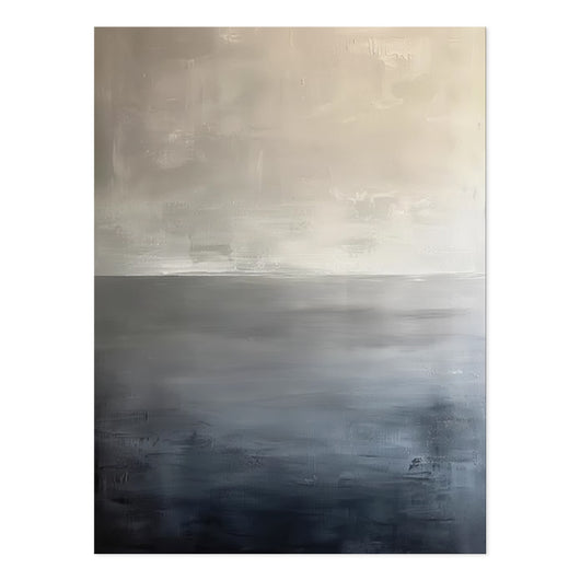 Cuadro Abstracto Wabi-Sabi Óleo Sobre Lienzo Decoración Moderna Sin Marco - Image 8