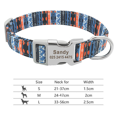 Collar Ajustable para Perros y Gatos con Placa de Identificación Personalizada - Image 74