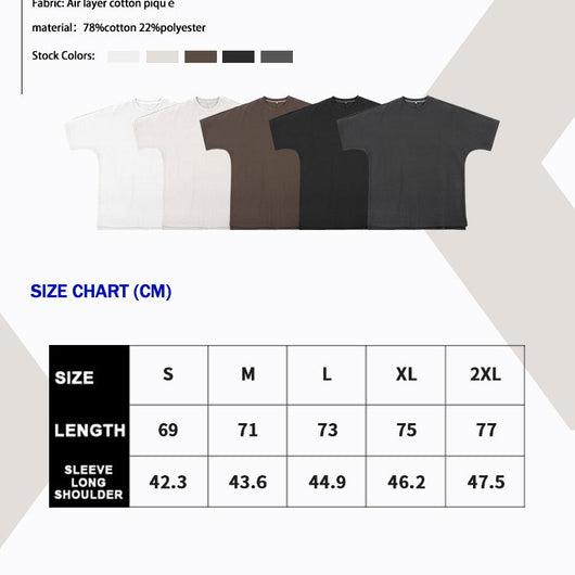 Camiseta Suelta Oversized Manga Corta Peso Pesado para Hombre - Image 8