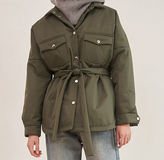Chaqueta Camisera Entallada Estilo Europeo para Mujer