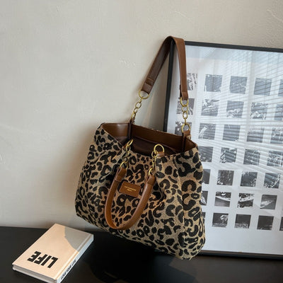 Bolsa de Hombro Estampado Leopardo Multiuso - Gran Capacidad y Estilo - Image 7