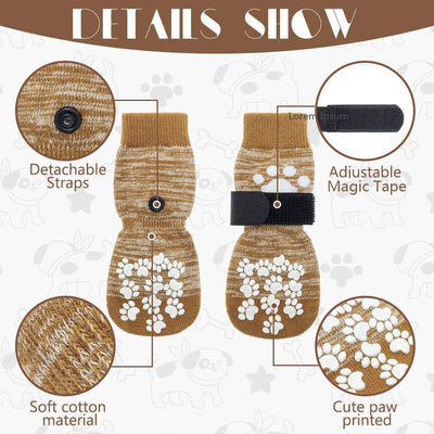 Calcetines Impermeables Cálidos para Perros Medianos - Antideslizantes y Protectores - Image 10