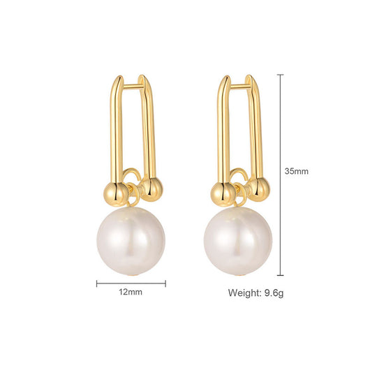 Aretes de Perla Diseño Contemporáneo - Elegancia Premium - Image 11