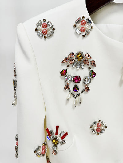 Conjunto Dos Piezas: Top Corto con Incrustaciones de Diamantes y Falda Larga - Image 27