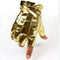Guantes de Cuero Mitones con Tres Bandas para Hombre