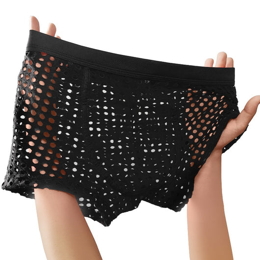 Bóxer Deportivo de Malla Transpirable para Hombre Talla Grande - Image 4