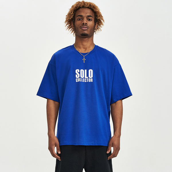 Camiseta Suelta Retro Americana de Manga Corta para Hombre