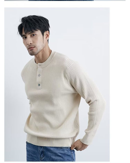 Suéter Ejecutivo Preppy de Manga Larga para Hombre - Image 25