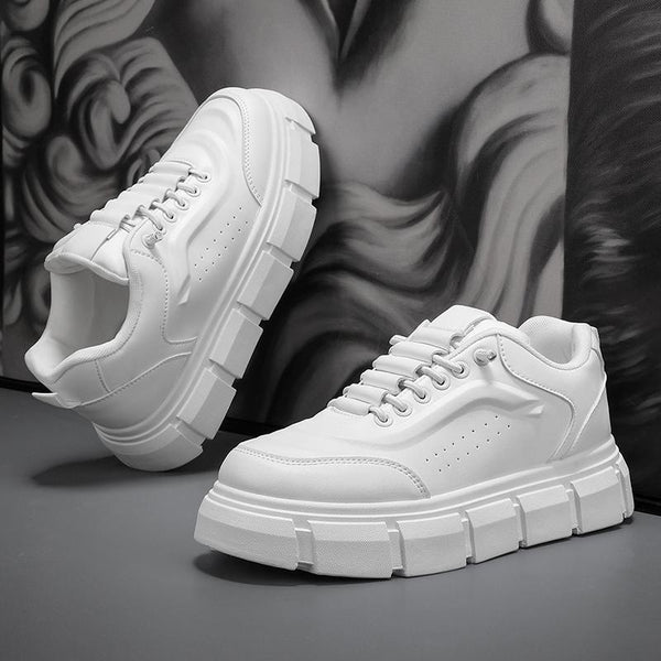 Zapatos Casuales Hombre Microfibra Suela Gruesa Versátiles - Image 4