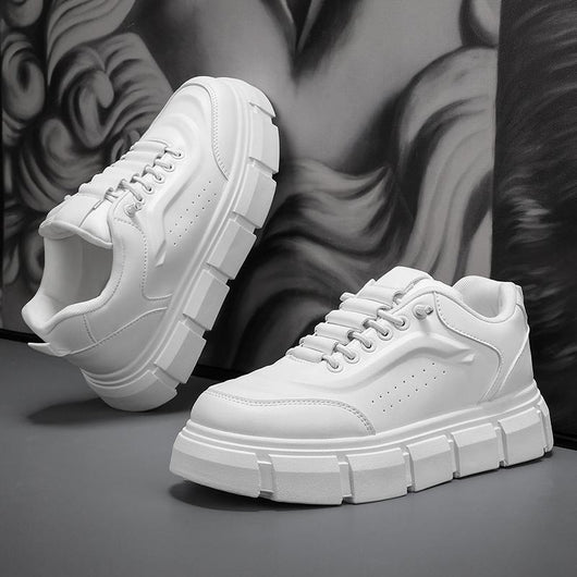 Zapatos Casuales Hombre Microfibra Suela Gruesa Versátiles - Image 4