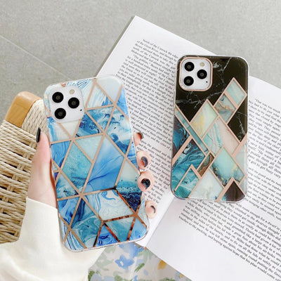 Funda Mármol con Acabado Electrochapado para Celular - Image 9