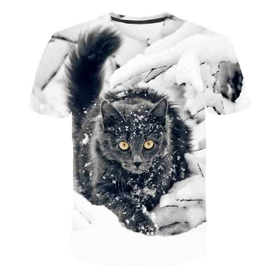 Playera de Verano para Niños Estampado Gatito Coreano - Image 54