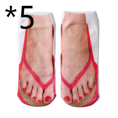 Calcetines Personalizados de Algodón con Estampado 3D Calavera de Cerdo para Hombre y Mujer - Image 18