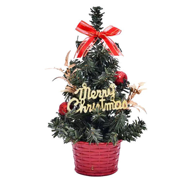 Árbol Navideño Miniatura PVC con Luces LED para Escritorio - Image 8