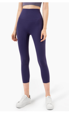 Leggings Yoga Cintura Alta Sin Costuras Nude Realza Glúteos Capri - Image 11